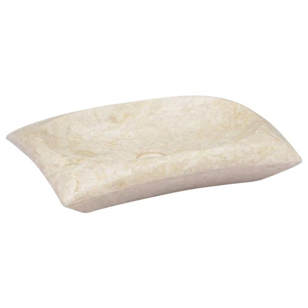 ARDEBO.de - Waschbecken Creme 50x35x10 cm Marmor