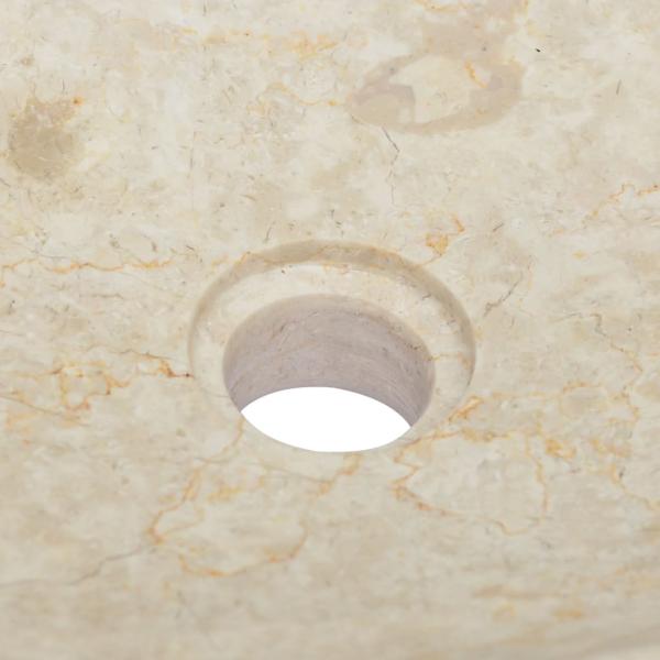Waschbecken Creme 50x35x10 cm Marmor