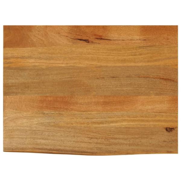 ARDEBO.de - Tischplatte mit Baumkante 90x60x3,8 cm Massivholz Mango