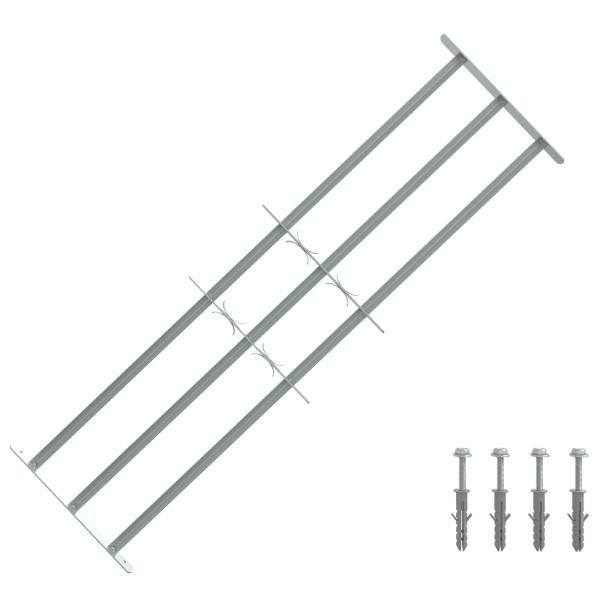ARDEBO.de - Sicherheitsgitter für Fenster mit 3 Querstangen 3 stk.