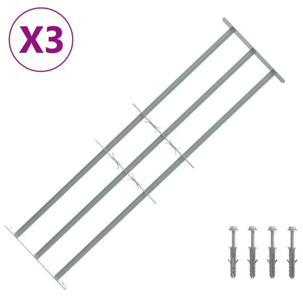 Sicherheitsgitter für Fenster mit 3 Querstangen 3 stk.