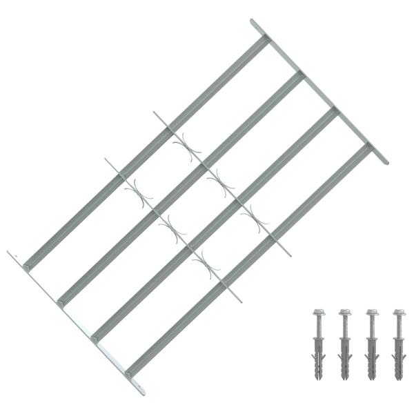 ARDEBO.de - Sicherheitsgitter für Fenster mit 4 Querstangen 3 stk.