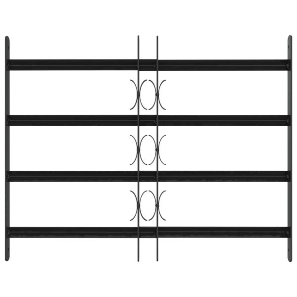 Sicherheitsgitter für Fenster mit 4 Querstangen 3 stk. 43-74 cm