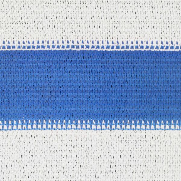Sonnensegel Blau und Weiß 3,6 x 3,6 x 3,6 m HDPE