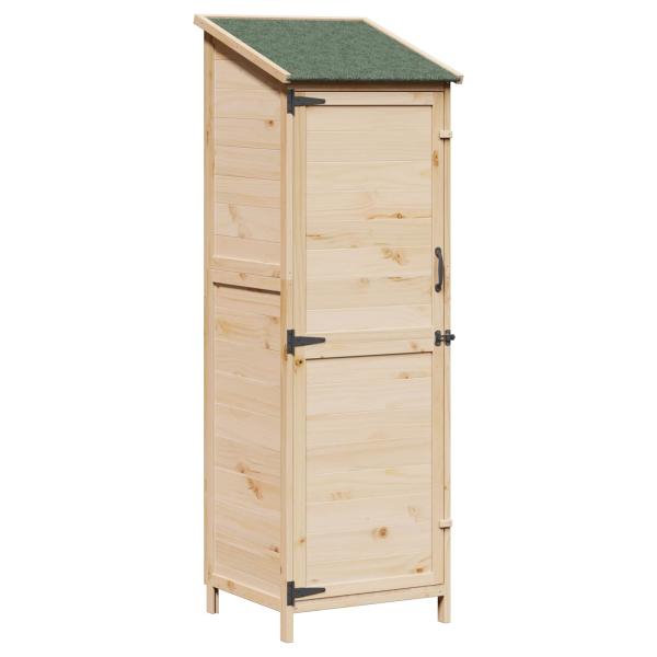 Gartenschuppen Natur 59,5 x 56 x 176,5 cm Massivholz aus Fichte