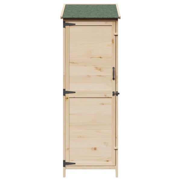 Gartenschuppen Natur 59,5 x 56 x 176,5 cm Massivholz aus Fichte