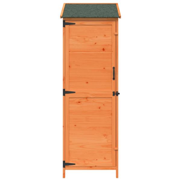 Gartenschuppen Braun 59,5 x 56 x 176,5 cm Massivholz aus Fichte
