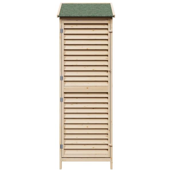 Gartenschuppen Natur 59 x 56 x 176 cm Massivholz aus Fichte