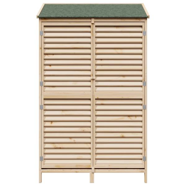 Gartenschuppen Natur 106 x 56 x 176,5 cm Massivholz aus Fichte