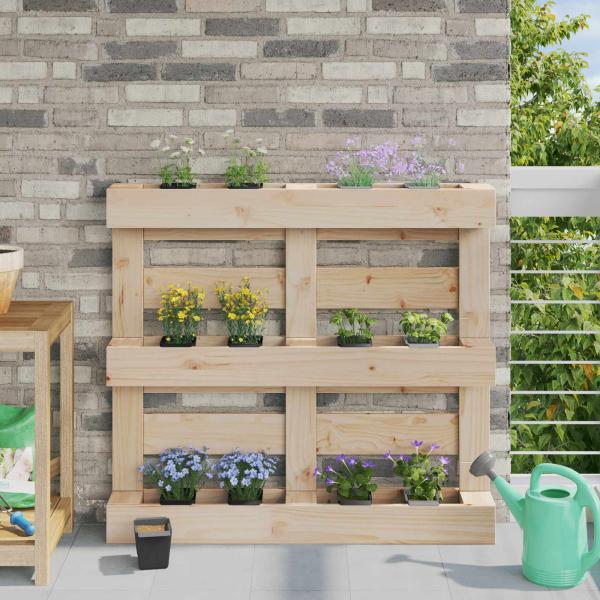 ARDEBO.de - Blumenboxen für Euro-Paletten 24 stk. Schwarz 13,5 x 9 x 9,5 cm