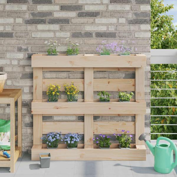 ARDEBO.de - Blumenboxen für Euro-Paletten 24 stk. Hellgrau Polypropylen
