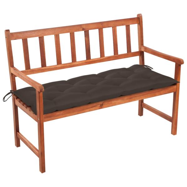 ARDEBO.de - Gartenbank mit Auflage 120 cm Massivholz Akazie