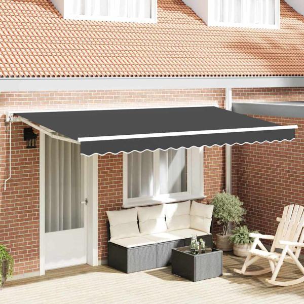 ARDEBO.de - Markisenrahmen Anthrazit 400 x 200 cm