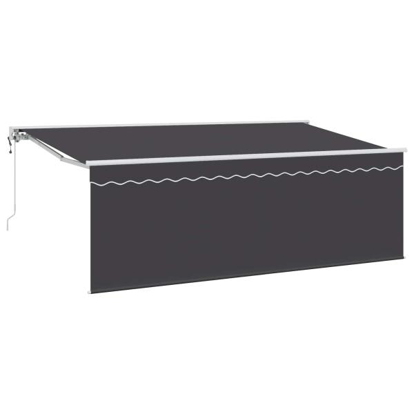 ARDEBO.de - Ausziehbare Markise Anthrazit 400 x 200 cm