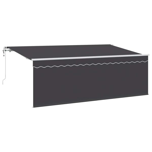 ARDEBO.de - Ausziehbare Markise Anthrazit 400 x 200 cm