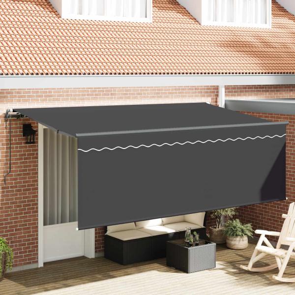 ARDEBO.de - Ausziehbare Markise Anthrazit 400 x 200 cm
