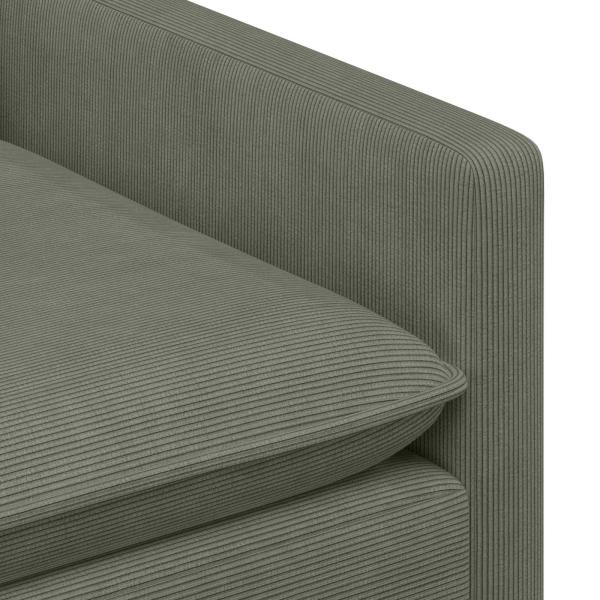 Sofa Set 2 stk. Hellgrau Stoff