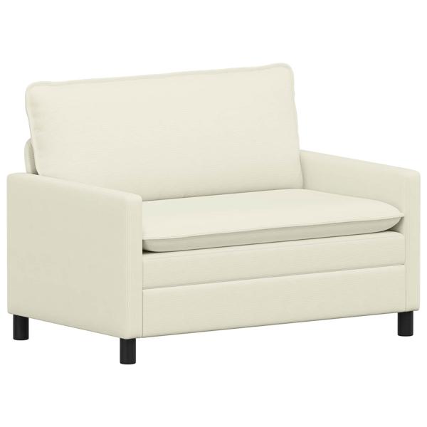 Sofa Set 2 stk. Creme Stoff