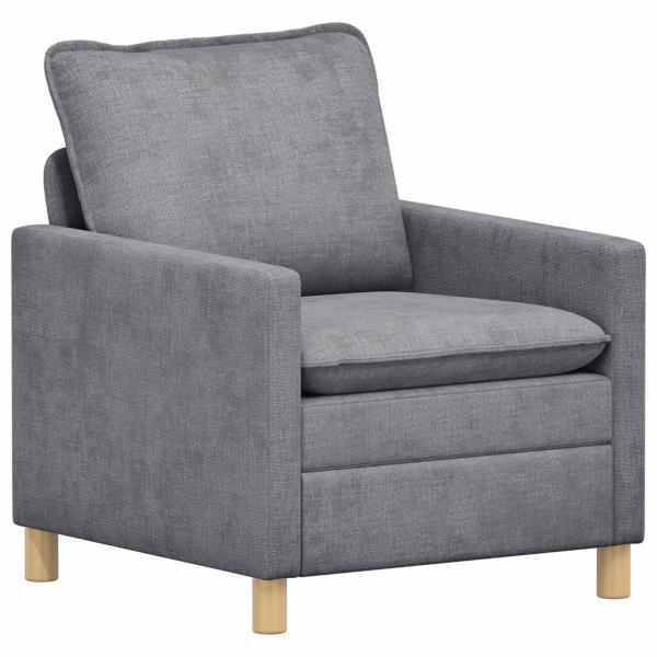 Sofa Set 2 stk. Hellgrau Polyester