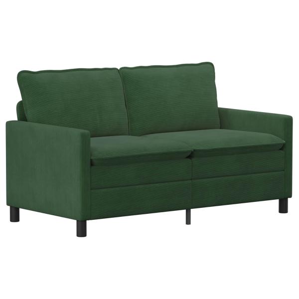 Sofa Set 2 stk. Dschungelgrün Stoff