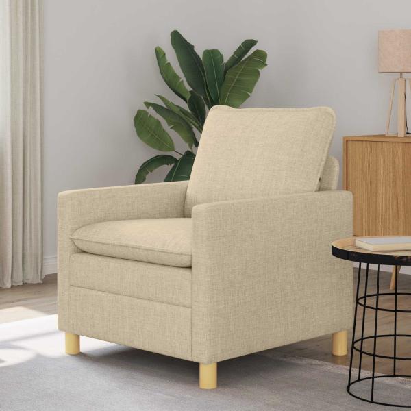 ARDEBO.de - Sofa Creme 76 x 81 x 87,5 cm Stoff