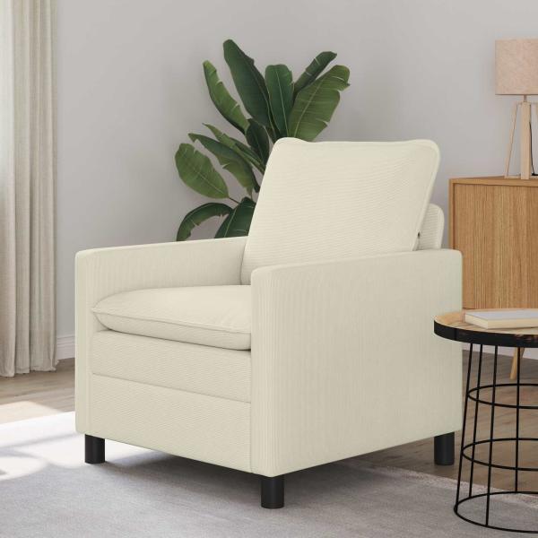 ARDEBO.de - Sofa Creme 76 x 81 x 87,5 cm Stoff