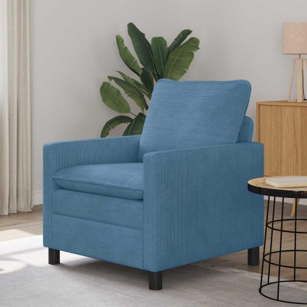 ARDEBO.de - Sofa Blau 76 x 81 x 87,5 cm Stoff