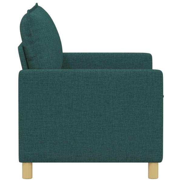 Sofa Dunkelgrün 126 x 81 x 87,5 cm Stoff