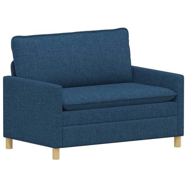 Sofa 2-Sitzer Blau 126 x 81 x 87,5 cm Stoff
