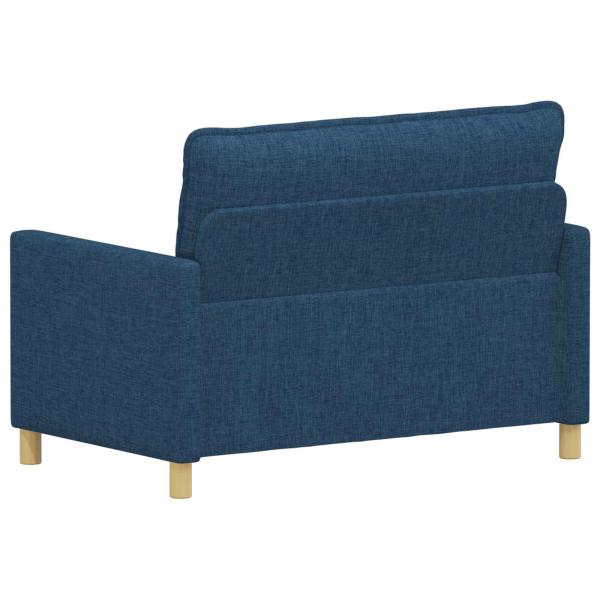 Sofa 2-Sitzer Blau 126 x 81 x 87,5 cm Stoff