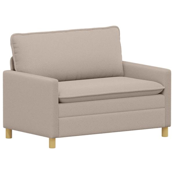 Sofa Hellgrau 126 x 81 x 87,5 cm Stoff