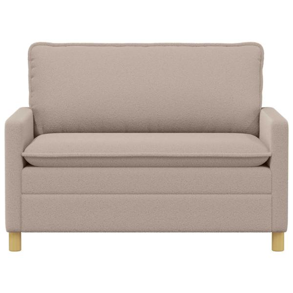 Sofa Hellgrau 126 x 81 x 87,5 cm Stoff