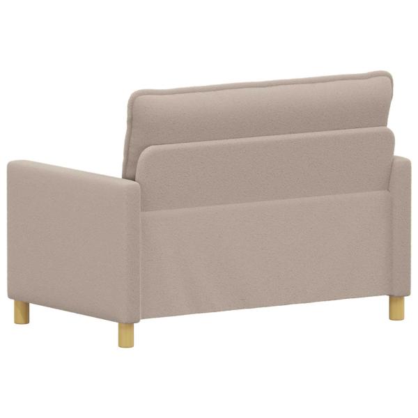 Sofa Hellgrau 126 x 81 x 87,5 cm Stoff