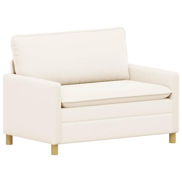 Sofa Creme 126 x 81 x 87,5 cm Stoff