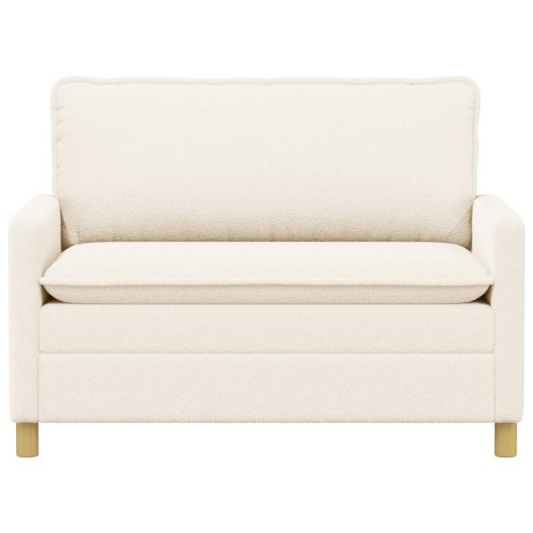 Sofa Creme 126 x 81 x 87,5 cm Stoff