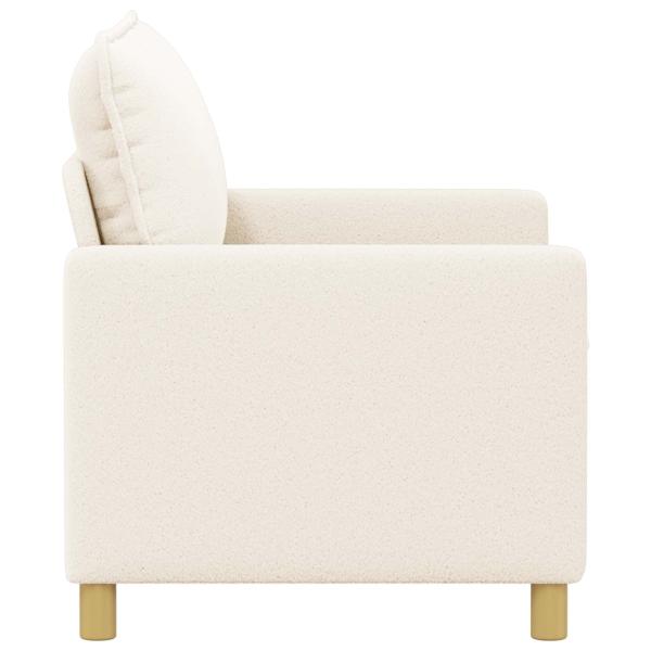 Sofa Creme 126 x 81 x 87,5 cm Stoff