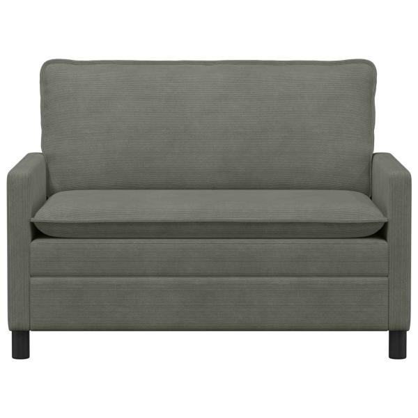 Sofa Hellgrau 126 x 81 x 87,5 cm Stoff