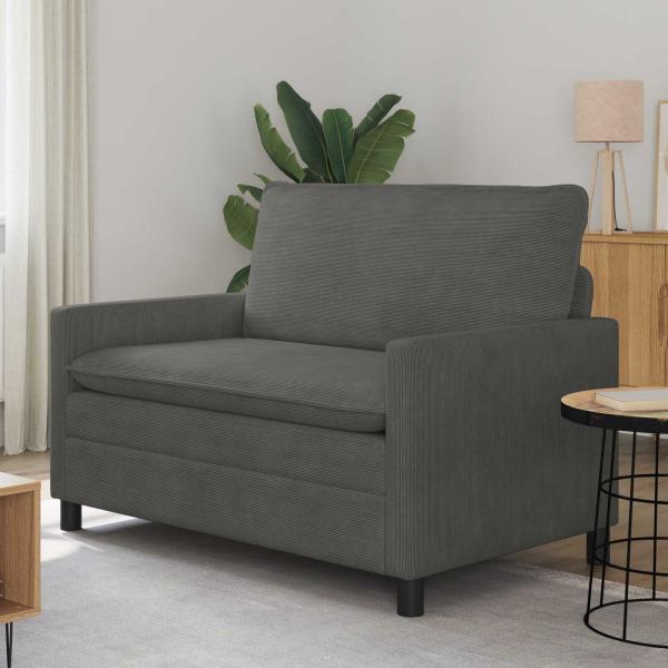 ARDEBO.de - Sofa Dunkelgrau 126 x 81 x 87,5 cm Stoff
