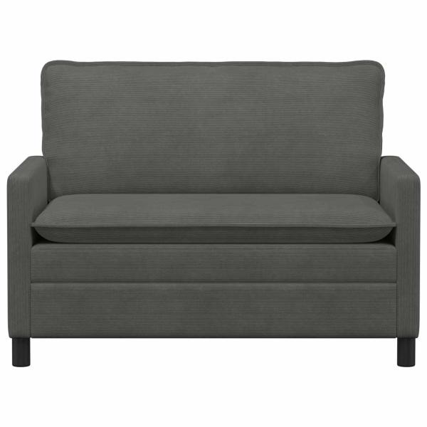 Sofa Dunkelgrau 126 x 81 x 87,5 cm Stoff