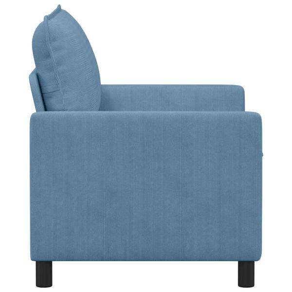 Sofa Blau 126 x 81 x 87,5 cm Stoff