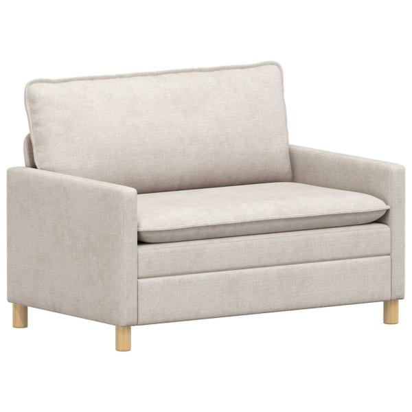 Sofa Creme 126 x 81 x 87,5 cm Polyester