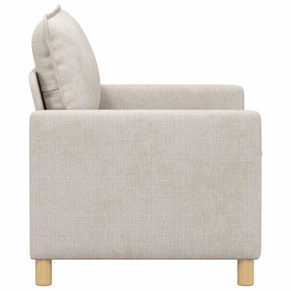 Sofa Creme 126 x 81 x 87,5 cm Polyester