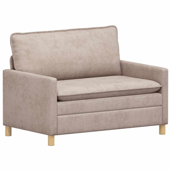 Sofa Beige 126 x 81 x 87,5 cm Polyester