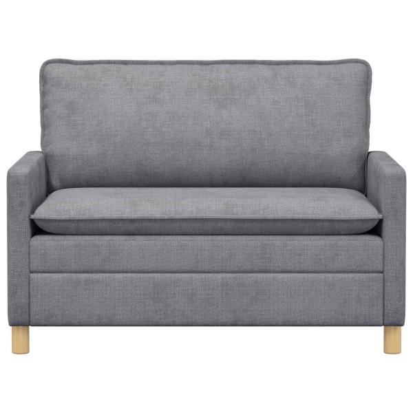 Sofa Hellgrau 126 x 81 x 87,5 cm Polyester
