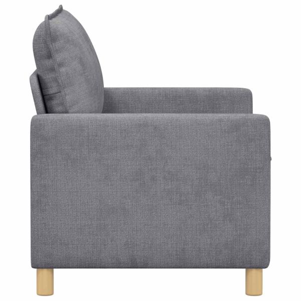 Sofa Hellgrau 126 x 81 x 87,5 cm Polyester