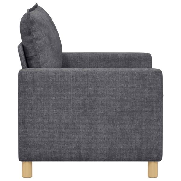Sofa Dunkelgrau 126 x 81 x 87,5 cm Polyester