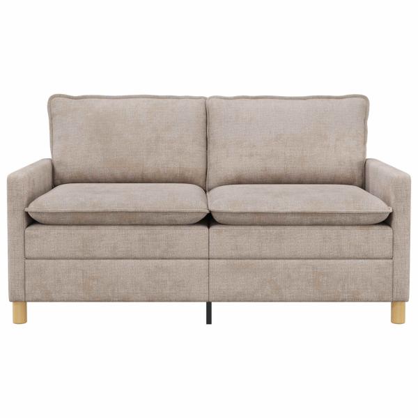 Sofa Beige 156 x 81 x 87,5 cm Polyester
