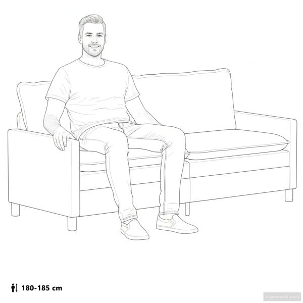 Sofa Dunkelgrün 196 x 81 x 87,5 cm Stoff