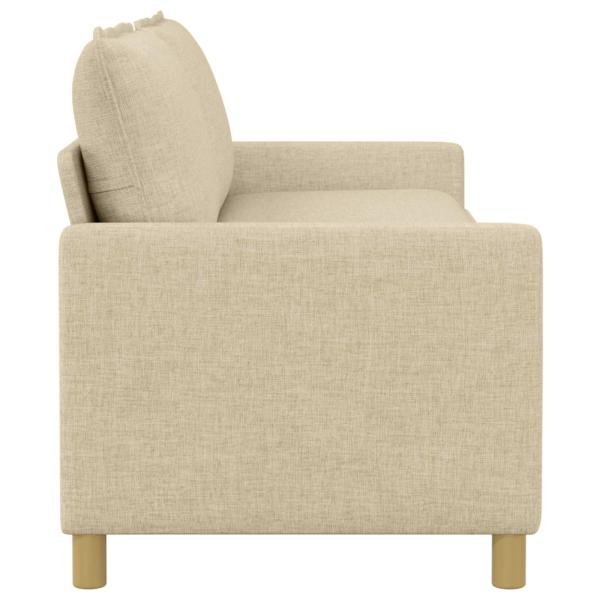 Sofa 3-Sitzer Creme 196 x 81 x 87,5 cm Stoff