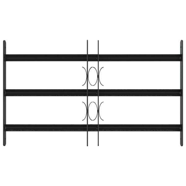 Sicherheitsgitter für Fenster mit 3 Querstangen 3 stk. 43-74 cm